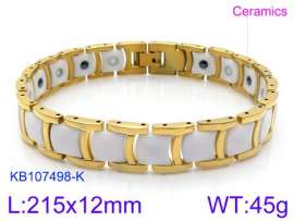 Stainless steel with Ceramic Bracelet