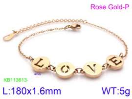 Stainless Steel Rose Gold-plating Bracelet