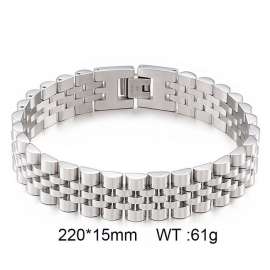Steel colored classic foreign trade stainless steel adjustable strap type 5-layer bracelet