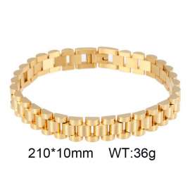 Gold Classic Foreign Trade Stainless Steel Adjustable Strap 3-Layer Bracelet